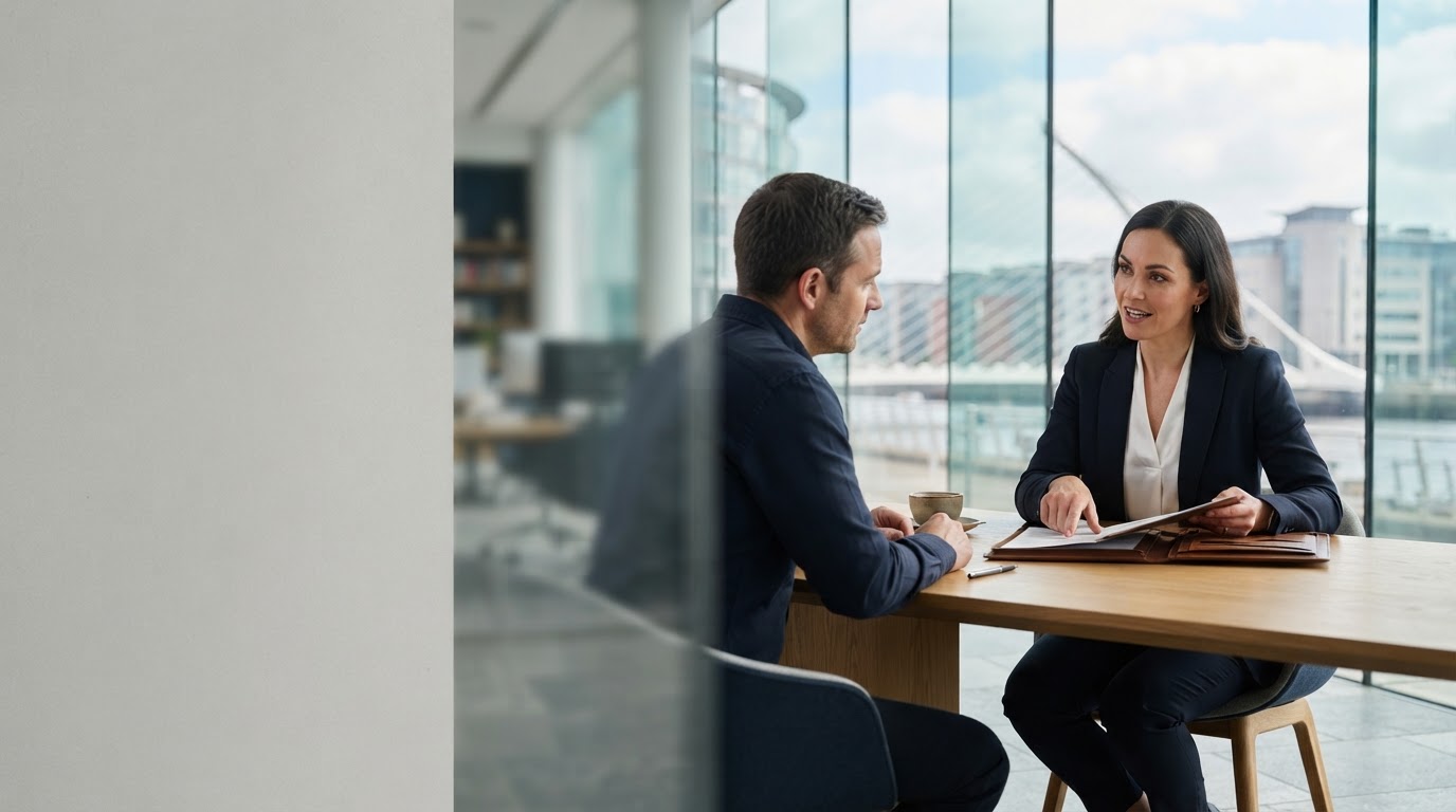 Laurel Nummivale analytical workspace overlooking market data displays